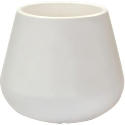 Wellhome Pot de fleurs Adam - 41x35cm - Blanc - Publicité Wellhome Pot de fleurs Adam - 41x35cm - Blanc - Publicité
