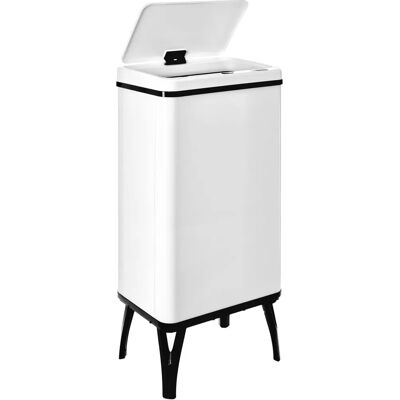Poubelle intelligente Wellhome 50L avec capteur - Automatique & Manuel - Blanc Poubelle intelligente Wellhome 50L avec capteur - Automatique & Manuel - Blanc