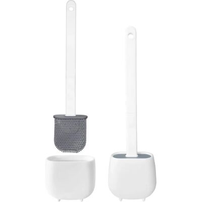 Wellhome Blanc 2x Brosse WC - Nettoyage Profond 360° Wellhome Blanc 2x Brosse WC - Nettoyage Profond 360°