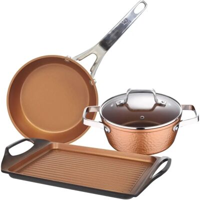 Ensemble de casseroles San Ignacio Collection Cuivre - Compatible induction Ensemble de casseroles San Ignacio Collection Cuivre - Compatible induction