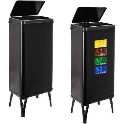 Wellhome 2 Poubelles 60L - Poubelle avec Capteur Automatique Wellhome 2 Poubelles 60L - Poubelle avec Capteur Automatique