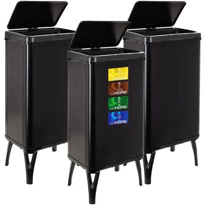 Wellhome 3 smart soppåsar - 50L - Svart Wellhome 3 smart soppåsar - 50L - Svart