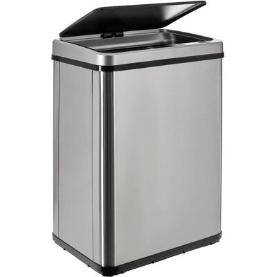 Poubelle intelligente Wellhome gris 40L - Automatique & Manuel Poubelle intelligente Wellhome gris 40L - Automatique & Manuel