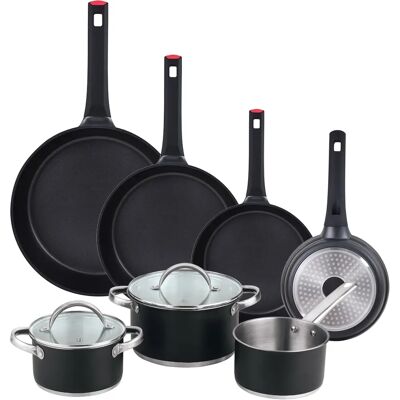 Ensemble de Casseroles San Ignacio - 5 Pièces, Aluminium Moulé, Compatible Induction Ensemble de Casseroles San Ignacio - 5 Pièces, Aluminium Moulé, Compatible Induction