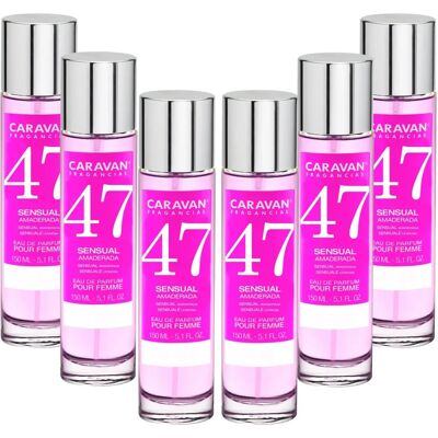 Caravan Modello No47 Profumo Donna - 150ml, Confezione da 6 Caravan Modello No47 Profumo Donna - 150ml, Confezione da 6
