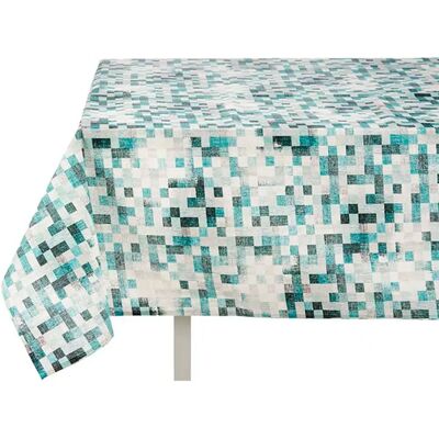 San Ignacio Nappe en toile resinée bleu - 140x180cm San Ignacio Nappe en toile resinée bleu - 140x180cm