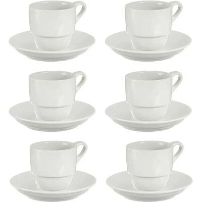 Ensemble de 6 Tasses à Café en Porcelaine - San Ignacio - Design Moderne - Publicité Ensemble de 6 Tasses à Café en Porcelaine - San Ignacio - Design Moderne - Publicité