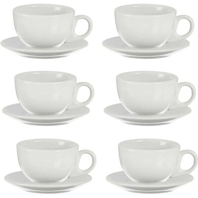 Set de Tazas de Café de Porcelana San Ignacio - Blanco Elegante Set de Tazas de Café de Porcelana San Ignacio - Blanco Elegante