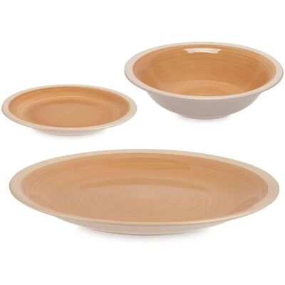 San Ignacio Sanr499 Ensemble de Vaisselle Beige Gres 18 Pièces San Ignacio Sanr499 Ensemble de Vaisselle Beige Gres 18 Pièces