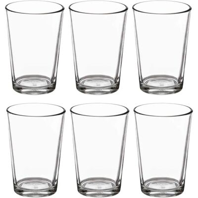 VIVALTO Juego de 6 vasos transparentes 190ml VIVALTO Juego de 6 vasos transparentes 190ml