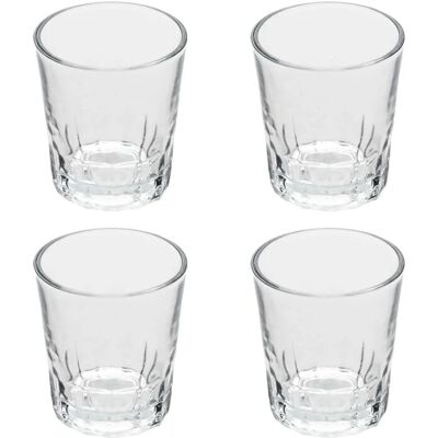 Ensemble de 4 Verres en Verre Taillé - 100ml Ensemble de 4 Verres en Verre Taillé - 100ml