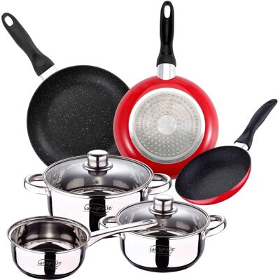 Ensemble de Cuisinière Antiadhésive SAN IGNACIO PK7062 Ensemble de Cuisinière Antiadhésive SAN IGNACIO PK7062