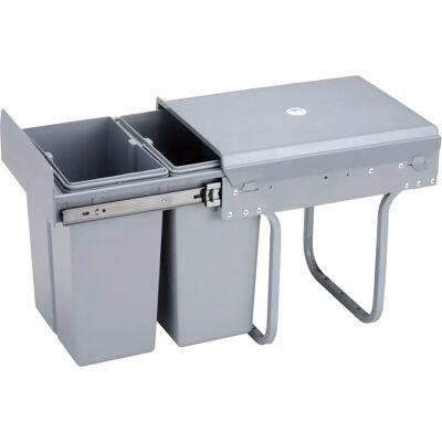 Wellhome Lixeira de cozinha 2x8L - Contêiner de lixo Wellhome Lixeira de cozinha 2x8L - Contêiner de lixo