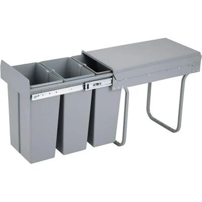 Wellhome Modelo 3x10L Cubo de Reciclaje - Diseño Moderno y Eficiente Wellhome Modelo 3x10L Cubo de Reciclaje - Diseño Moderno y Eficiente
