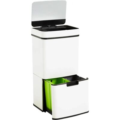 WELLHOME 62L Recycling Mülltonne - Sensor, Edelstahl WELLHOME 62L Recycling Mülltonne - Sensor, Edelstahl