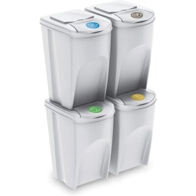 Wellhome 4 Poubelles de Recyclage - 140L Wellhome 4 Poubelles de Recyclage - 140L