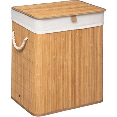 Well Home - Bamboo Laundry Basket - Large Capacity - Natural Material Well Home - Bamboo Laundry Basket - Large Capacity - Natural Material