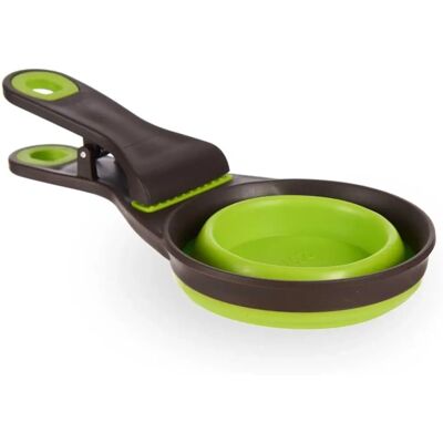 Wellhome Well Home Pinza cuchara 3 en 1 multiusos - 237ml verde y gris - Küchenutensil Wellhome Well Home Pinza cuchara 3 en 1 multiusos - 237ml verde y gris - Küchenutensil