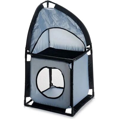 WELLHOME Kat Torn - 69x35.5x35.5cm - Metaal & Polyester - Grijs WELLHOME Kat Torn - 69x35.5x35.5cm - Metaal & Polyester - Grijs