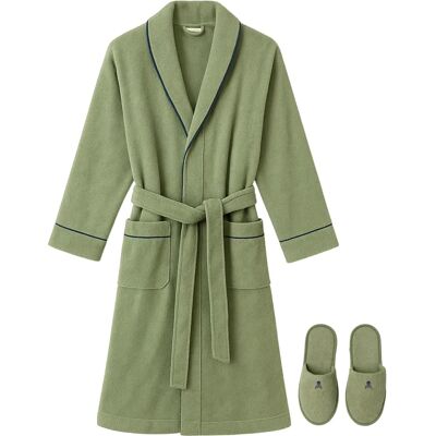 Scalpers - Albornoz y Zapatillas Set - Beige - Set Scalpers - Albornoz y Zapatillas Set - Beige - Set