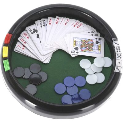 WELLHOME Ensemble de Casino Rond - 41,5X41,5X24cm WELLHOME Ensemble de Casino Rond - 41,5X41,5X24cm