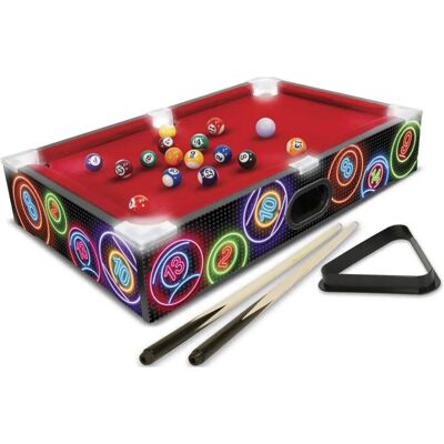 WELLHOME Mini Pool Table LED - Small Billiard Game WELLHOME Mini Pool Table LED - Small Billiard Game