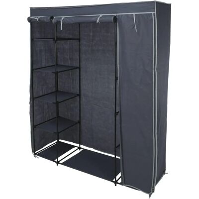 Well Home Storage Cabinet - Steel & Fabric - 141x45x167cm Well Home Storage Cabinet - Steel & Fabric - 141x45x167cm