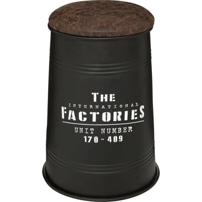 WELLHOME Joao Canister - Décoration en acier et MDF - 33,5x47cm - Pouf - Publicité WELLHOME Joao Canister - Décoration en acier et MDF - 33,5x47cm - Pouf - Publicité