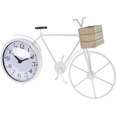 Horloge de Bureau en Métal avec Vélo WELLHOME - Décoration Moderne Horloge de Bureau en Métal avec Vélo WELLHOME - Décoration Moderne