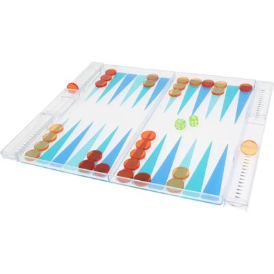 WELL HOME - Jeu de Backgammon Transparent WELL HOME - Jeu de Backgammon Transparent