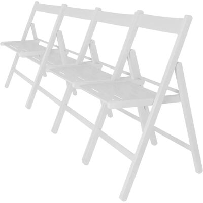 WELLHOME Beukenhout Opvouwbare Stoelen Set 4 - Meubels WELLHOME Beukenhout Opvouwbare Stoelen Set 4 - Meubels