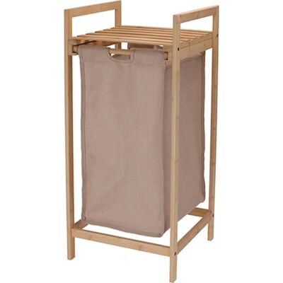 Panier à linge en bambou Wellhome avec étagère supérieure - Panier à linge Panier à linge en bambou Wellhome avec étagère supérieure - Panier à linge