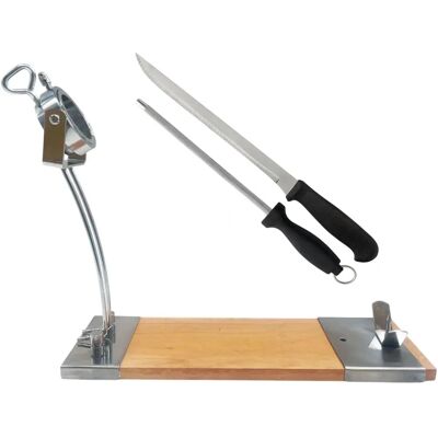 Ensemble de Découpe de Jambon Well Home - 21cm, 25cm, Acier inoxydable - Publicité Ensemble de Découpe de Jambon Well Home - 21cm, 25cm, Acier inoxydable - Publicité