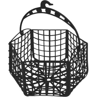 Cesta de clipes de roupa em plástico preto Well Home - Cesta para prendedores Cesta de clipes de roupa em plástico preto Well Home - Cesta para prendedores