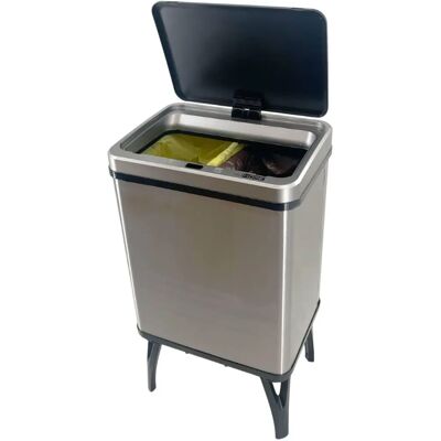 Wellhome - Poubelle intelligente de recyclage - 15L+15L - Gris Wellhome - Poubelle intelligente de recyclage - 15L+15L - Gris