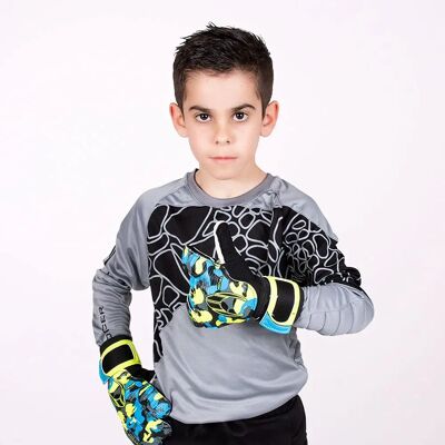 HO SOCCER Grey FĂștbol T-Shirt for Kids - Furios Design HO SOCCER Grey FĂștbol T-Shirt for Kids - Furios Design