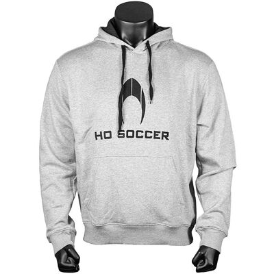 HO SOCCER Gray Hoodie - Sporty Casual Wear HO SOCCER Gray Hoodie - Sporty Casual Wear