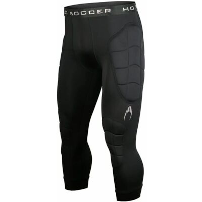 HO Soccer Raven Padded GK 3/4 Tights Junior Black - Goalkeeper Tights HO Soccer Raven Padded GK 3/4 Tights Junior Black - Goalkeeper Tights
