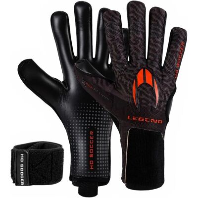 HO SOCCER MG Legend Elite Negative Goalkeeper Gloves - Black HO SOCCER MG Legend Elite Negative Goalkeeper Gloves - Black