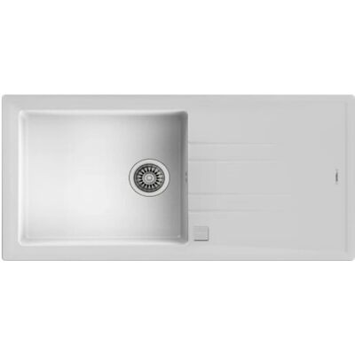 Teka Witte Rechthoekige Keukenspoelbak - 60 L - TG 1C 1E Teka Witte Rechthoekige Keukenspoelbak - 60 L - TG 1C 1E