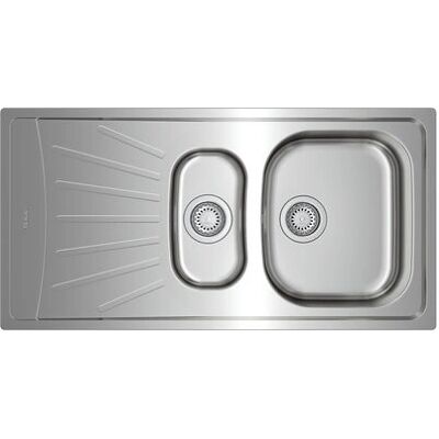 Teka 60 E-XP 1½B 1D Pia em Aço Inoxidável - Uma Cuba Teka 60 E-XP 1½B 1D Pia em Aço Inoxidável - Uma Cuba