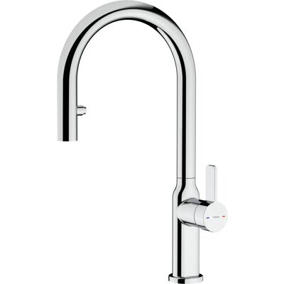 Grifo de cocina Teka Modelo 9382 en cromo con giro y maneral extraíble Grifo de cocina Teka Modelo 9382 en cromo con giro y maneral extraíble