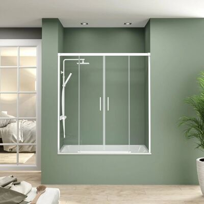 Bathme Nixon - Blanco - 174-179 cm - 150 cm - Shower screen Bathme Nixon - Blanco - 174-179 cm - 150 cm - Shower screen