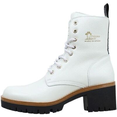 Bottes Panama Jack en Cuir Blanc - Bottes Bottes Panama Jack en Cuir Blanc - Bottes