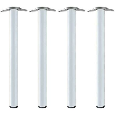 Fplus Neiva Juego de 4 Patas Blancas para Mesa de 60cm Ø - Patas de Mesa Fplus Neiva Juego de 4 Patas Blancas para Mesa de 60cm Ø - Patas de Mesa