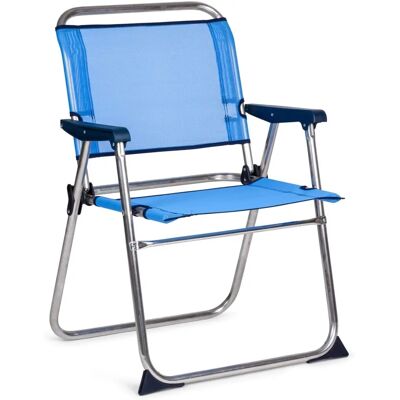 Silla de Playa Plegable Solenny - 58x54x81 cm Azul Silla de Playa Plegable Solenny - 58x54x81 cm Azul
