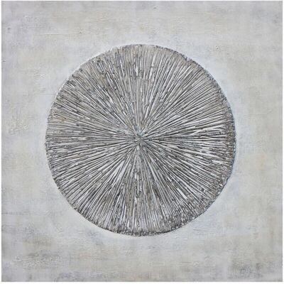 Kuateh Kuatéh 100x100 cm Astratto 3D Grigio - Arte Kuateh Kuatéh 100x100 cm Astratto 3D Grigio - Arte