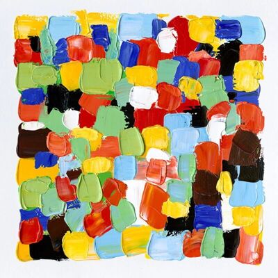 Quadro Astratto Kuatéh 100x100 cm Decorazione Murale Quadro Astratto Kuatéh 100x100 cm Decorazione Murale