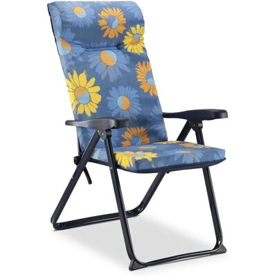 Sedia Pieghevole da Giardino Solenny - Reclinabile e Imbottita Sedia Pieghevole da Giardino Solenny - Reclinabile e Imbottita