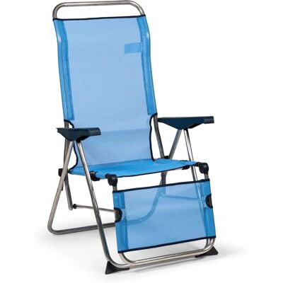 Solenny - Silla de Jardín y Playa Ajustable - Azul Solenny - Silla de Jardín y Playa Ajustable - Azul